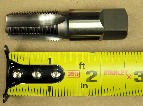 OSG 3/78-18NPT HSS 1018427 GERADER ROHRGEWINDEBOHRER, 4 FLÖTEN, 2 1/2" OAL - Bild 12 von 12