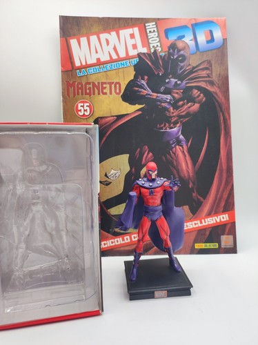 MARVEL HEROES 3D nr 55 MAGNETO Statua Fascicolo Poster CENTAURIA PANINI - Bild 2 von 7