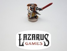 Warhammer 40K Space Marines - Captain with Sword  Shield painted oop plastic 