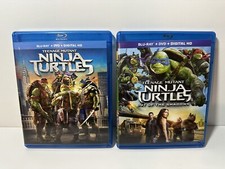 SET OF 2: Teenage Mutant Ninja Turtles Out Of The Shadows Blu-Ray DVD