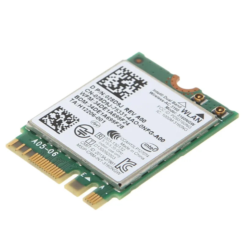 Dell Inspiron 15 5547 5548 7547 7548 5558 3160NGW Dual Band WLAN