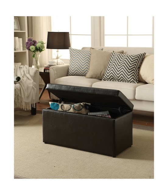 Brown for sale online Better Homes and Gardens BH35-119-099-01 30 inch Hinged Ottoman Storage Box