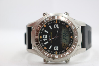 Casio Hunting Timer Mens Watch AMW-701 [3769] Moon Phase, Alarm, Timer, New Batt