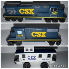 CSX The Whittle Shortline Railroad 3 Pc Train Wooden Toy