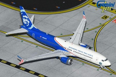 GEMINI ALASKA 737MAX8 1/400 VETERANS REG#N806AK (**)