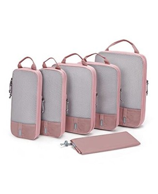  6 Set Compression Packing Cubes - Lightweight Travel Set of 6 07-Brier Rose
