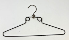 Vintage Twisted Wire Clothes Hanger w/ Scroll Hook Metal Rustic