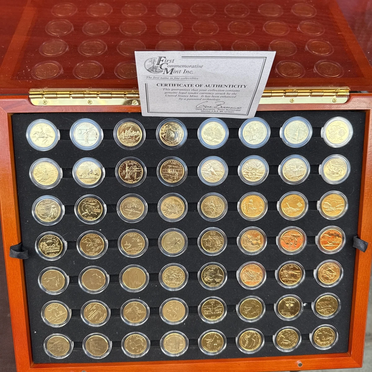 Gold 50 State Set US State Quarters (1999-2008) for sale | eBay