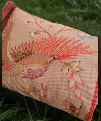Pip Studio Dekokissen-bezug 35x60cm  Royal Birds Khaki Pink