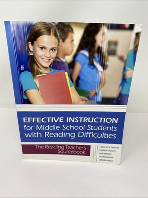 Effective Instruction Middle School Students Reading Difficulties FREE SHIPPING!
