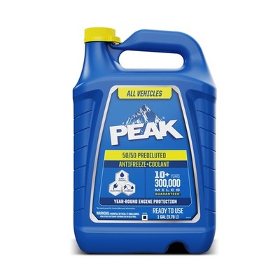 PEAK All Vehicles 50/50 Prediluted Antifreeze and Coolant for All Engine Cooling