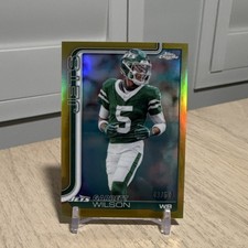 2025  Topps Chrome Gold Garrett Wilson #235 New York Jets 43/50 Football Card
