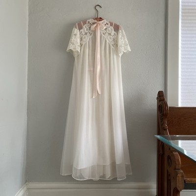 Vintage Eyeful By Flaums Peignoir Slip Dress Set Sheer Chiffon & Lace Sz 34 S | eBay Vintage Eyeful By Flaums Peignoir Slip Dress Set Sheer Chiffon & Lace Sz 34 S | eBay