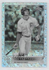 2022 Topps Chrome Black & White Mini-Diamond Refractor Mike Yastrzemski #18 04qy