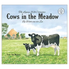 Legacy Publishing Group,  Cows in the Meadow by Wiebe Van Der Zee 2026 Wall Cale