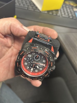 Invicta Men's Sea Monster Quartz Chrono Black Dial Steel Bracelet 37802 Watch