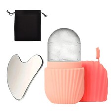 Ice Roller for Face Facial Massager Gua Sha Set Beauty Skin Care Tool Cooling