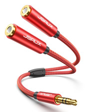 Headphone Splitter 3.5Mm, Audio Splitter 2 Female to 1 Male, Dual Headphone Adap