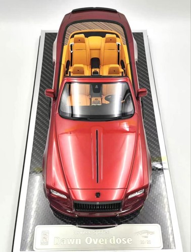*SUPER RARE* YY Model 1/18 Novitec Spofec Rolls Royce Dawn Overdose Red - Picture 3 of 6