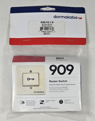BRAND NEW Dormakaba Surface Mount Rocker Switch RCI909 RCI909SMO Dormakaba 909