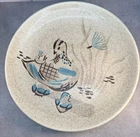 Red Wing Pottery Bob White 10.75” Dinner Plate Quail Design Hand Painted USA