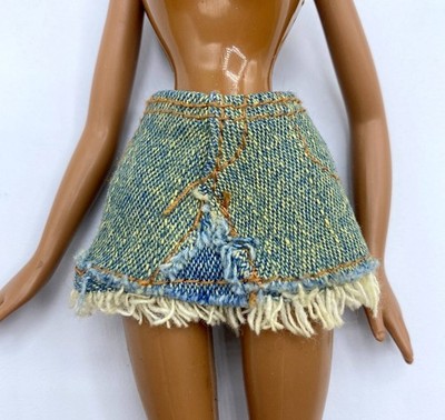 BRATZ DOLL LOT MGA CLOTHING SKIRT JEAN DENIM MINI STYLE IT YASMIN