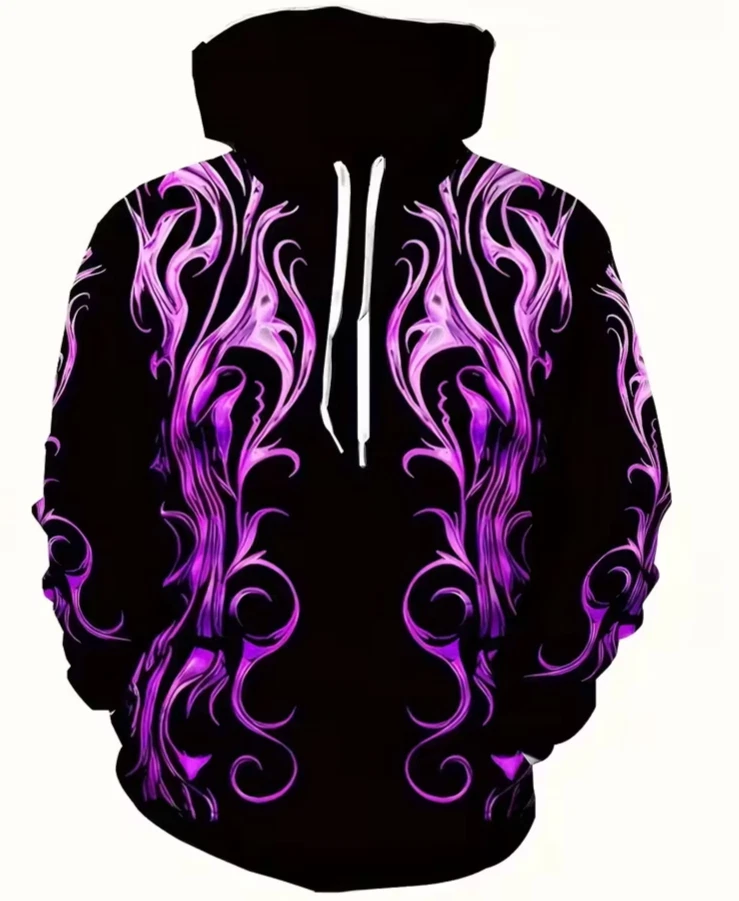 Men's Colorful Sweatshirts Hoodie sleeve oversized BIG size 4XL