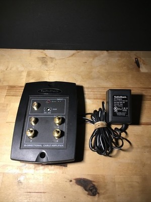 Genuine Radio Shack (15-1197) Bi-Directional Cable Amplifier With Power Supply 