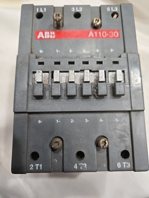 ABB A110-30 Contactor w/ 110-120V COIL ,CONTACTS In Excellent Condition