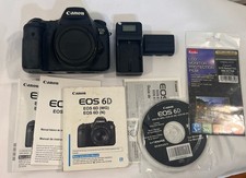 EXTRAS  34K HD Wi-Fi GPS Canon EOS 6D Full Frame 20.2MP Digital SLR Camera Body