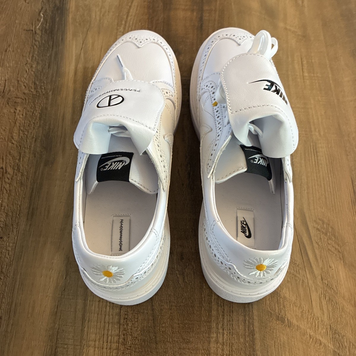 Nike Peaceminusone Kwondo 1 Triple White G-Dragon Men 9.5 B Grade