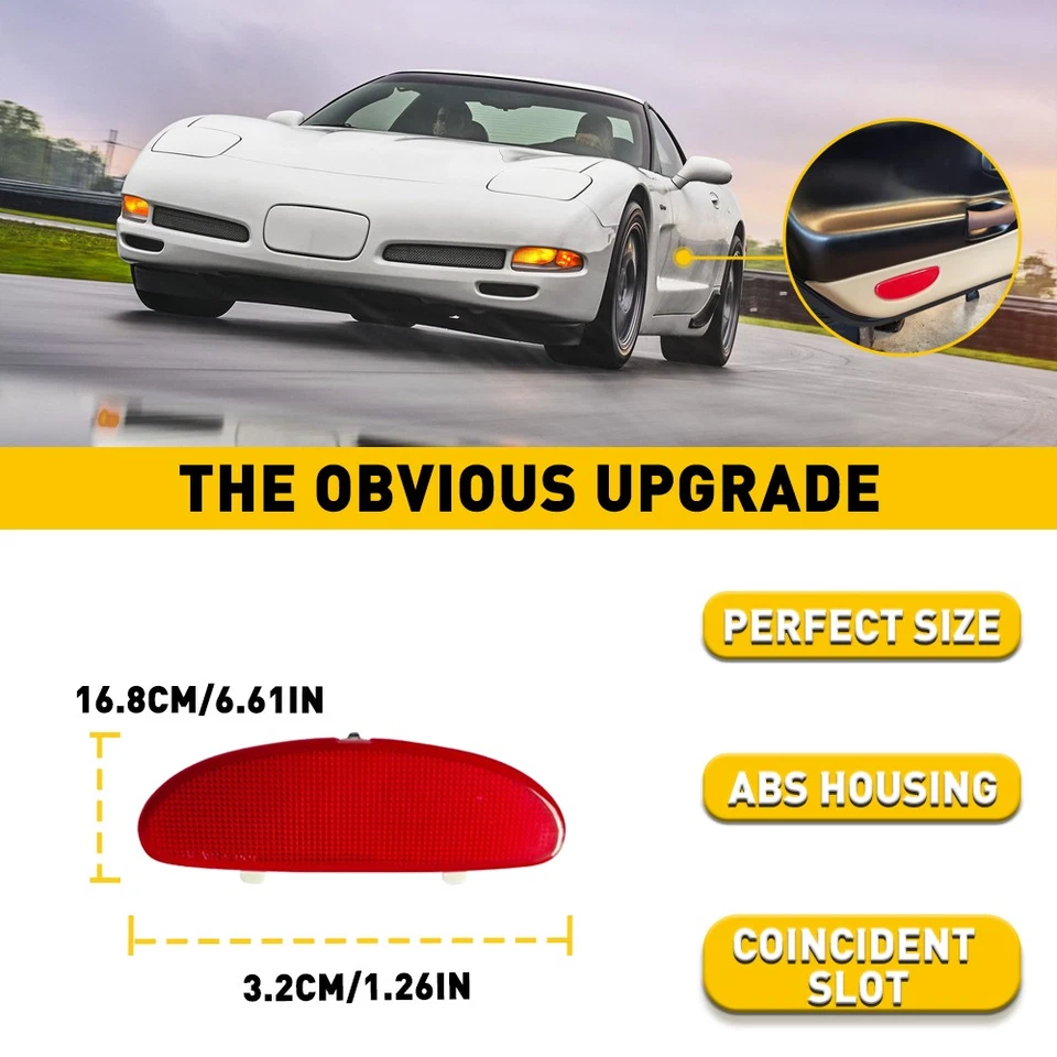 Cubierta reflectora Len de luz de panel para Chevrolet Corvette 1997 98 99 00 01 04 02 03 Foto 3 de 4