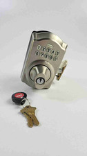 Schlage Keypad Deadbolt Electronic Door Lock Satin Nickle - Manual Included