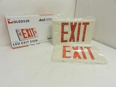 200081 New In Box; dmf LIGHTING DLED52R LED Exit Sign 120/277VAC
