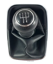 SCHALTKNAUF SCHALTHEBEL SCHALTSACK RACHMEN 5 GANG CHROM für VW GOLF IV (98-05) 