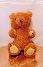 Vintage Dakin Musical Wind Up Jointed Brown Teddy Bear Plush 1981 -Size 11"