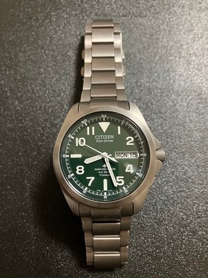 CITIZEN PMD56-2951 EcoDrive Radio Controlled Titanium Armbanduhr