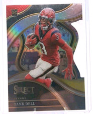 2023 Select - Tank Dell Club Level Green & Yellow Die-cut Rookie RC Texans #219