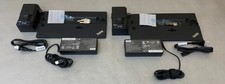  Lot of 2 Lenovo ThinkPad 135W Ultra Docking Station w/ KEY  40AJ0135US 