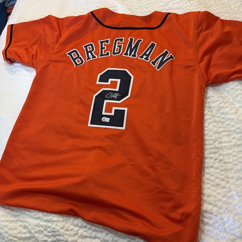 Alex Bregman Authentic Signed Orange Pro Style Jersey GOLD RUSH - Picture 5 of 6