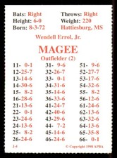 1998 APBA Season Extra Players Only - PHILADELPHIA PHILLIES 10 Card Team Set