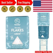 Organic Gourmet Sea Salt Flakes - 8.8oz, Perfect for Culinary Masterpieces