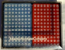 ATLANTIC RICHFIELD COMPANY SOUVENIR PLAYING CARDS 2 DECKS In Plastic Case