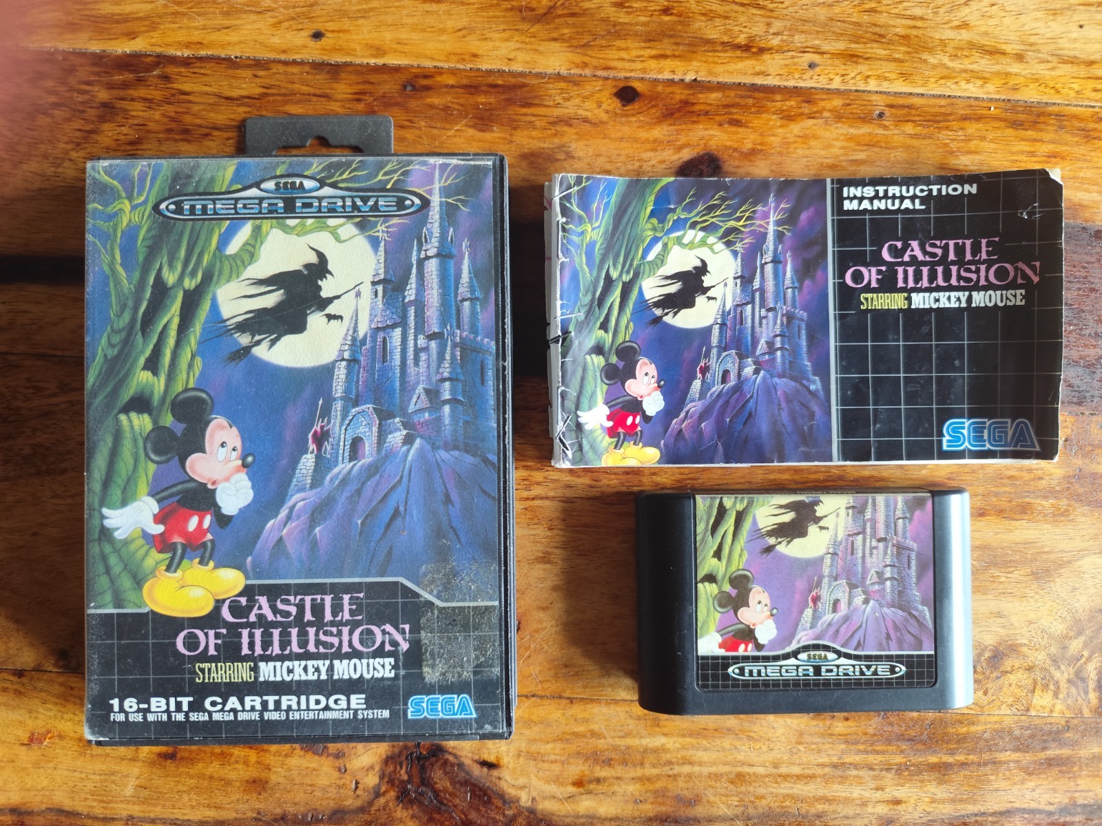 Castle of Illusion Mega Drive + Manuale Topolino Sega Genesis Pal Multy ITA