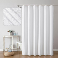 Cortina de ducha blanca para ba o de 72 x 72 pulgadas