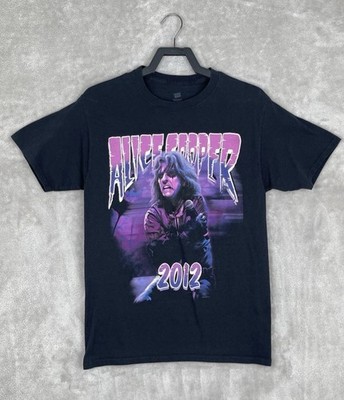 Alice Cooper 2012 Tour VIP T Shirt Mens Medium Black Rock Concert Band Tee