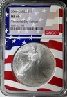 2000 $1 American Silver Eagle NGC MS69 Memorial Day Edition (192)