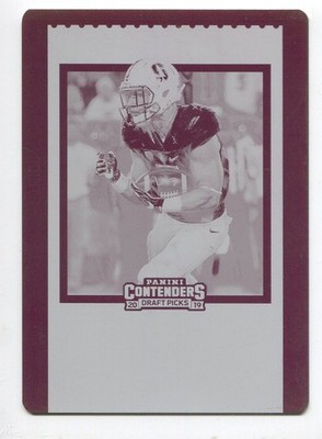 2019 Contenders Draft Picks Plate Christian McCaffrey 1/1 Stanford Cardinal
