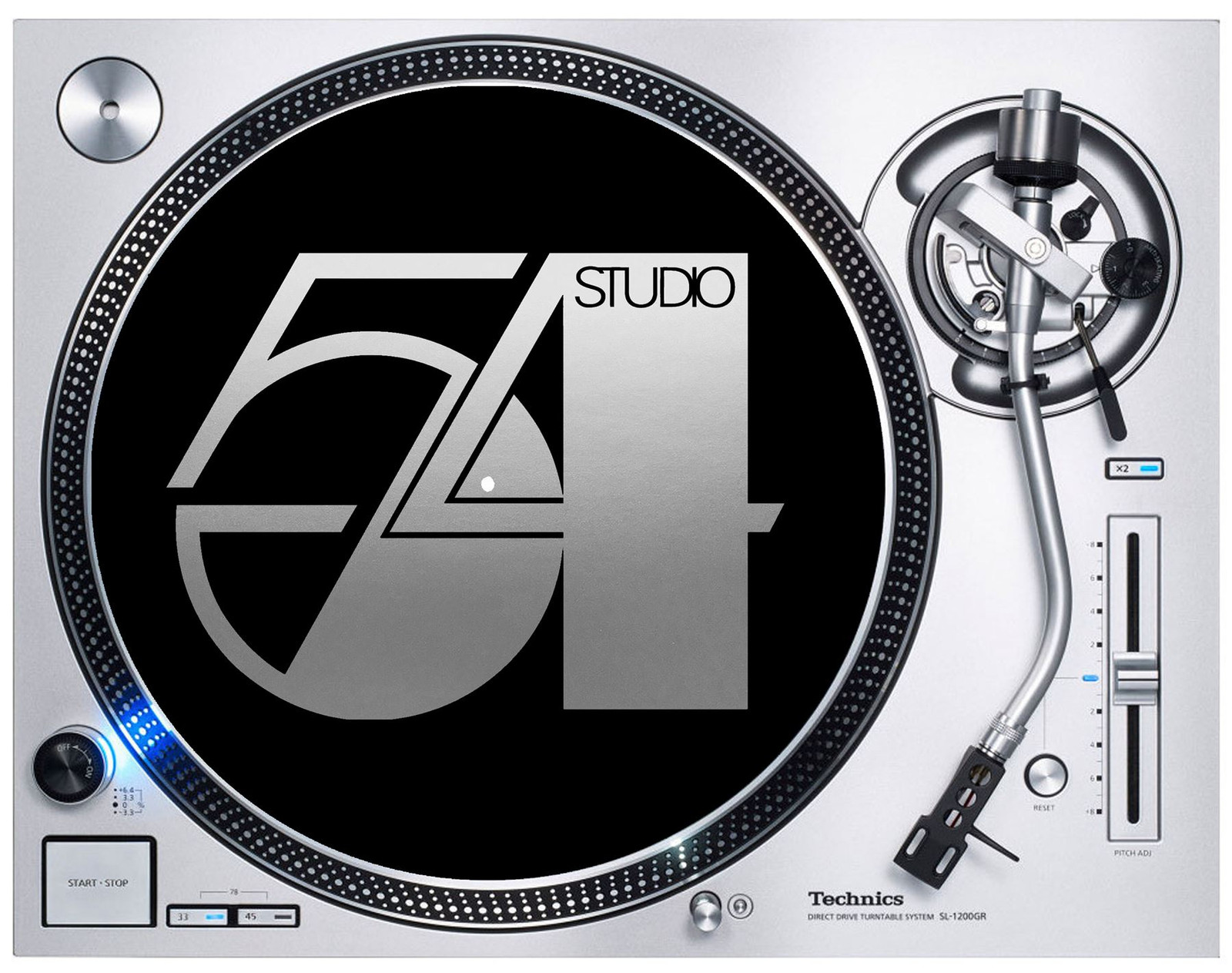 Studio 54 DJ Slipmat - Soul Funk Disco Vinyl Turntable DJ Decks