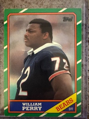 1986 Topps William Perry #20 RC-Chicago Bears